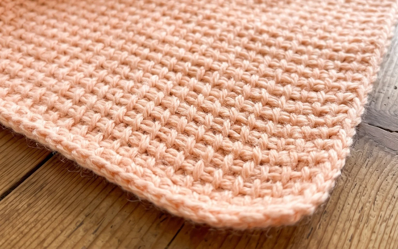 Crochet Baby Blanket With Tunisian Stitch